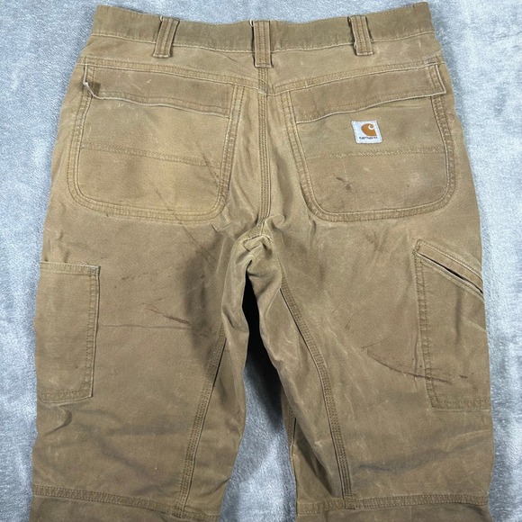 Carhartt Mens Relaxed Fit Canvas Work Pants 32x30 Brown Carpenter Utility - Picture 8 of 10